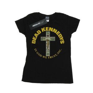 Dead Kennedys Womens/Ladies In God We Trust Cotton T-Shirt / Black